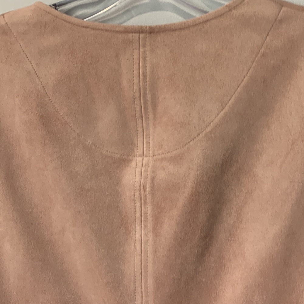 BCBG MAXAZRIA Malina Faux Suede Mini Dress Blush XSmall - Picture 6 of 10